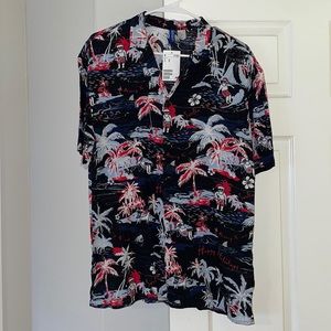 Men’s Christmas hawaiian print H&M shirt size XS